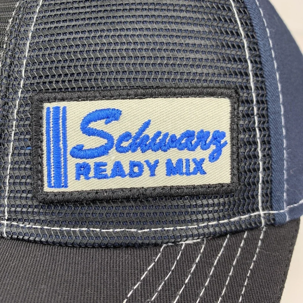 Schwarz Ready Mix Hat Black Blue Est 1948 Concrete Adjustable OSFM Baseball Cap